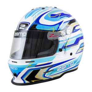 Zamp RZ-42Y Youth Snell CMR2016 Helmet Z21 Series Shield White/Blu/Lt Blu 52cm