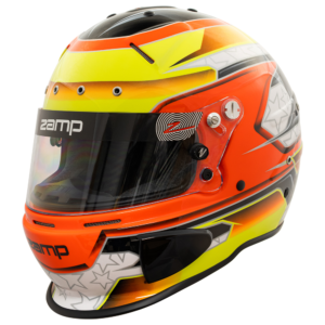 Zamp RZ-70E Switch SNELL SA2020/FIA8859-2015 Helmet Z20 Series Shield  Org/Ylw Graphic Medium