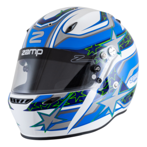 Zamp ZR-72 Made in Italy Snell SA2020/FIA8859-2015 Helmet White/Blu/Lt Blue XX-Large Z-24 Anti-Fog Clear Shield