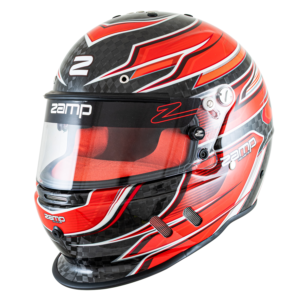 Zamp RZ-67D SNELL SA2025 Carbon Flo Red/Lt Red Small Z-20 Anti-Fog Clear Shield Color Match Series 28 Interior