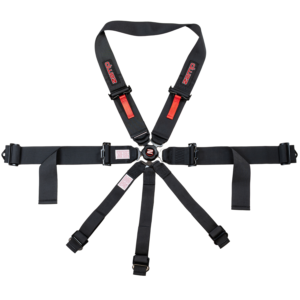Zamp Race Seat Harness Black CAM Lock U Loop Shoulder 7 Point SFI 16.1