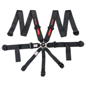 Zamp Race Seat Harness Black CAM Lock 3x3 Shoulder 7 Point SFI 16.5