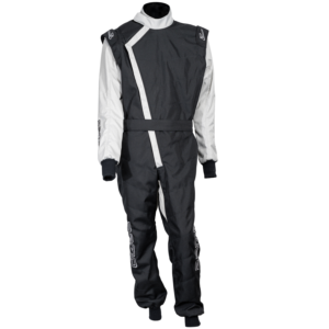 Zamp ZK-40 Kart Race Suit Black/Silver Large