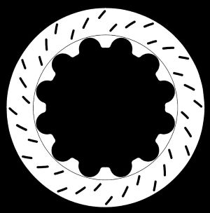 PFC Brake disc –380.32.0054.451/461 Porsche 991 GT3 Cup Porsche Cayman GT4 Clubsport front slotted sprint race disc import placeholder for xn brk dsc 380