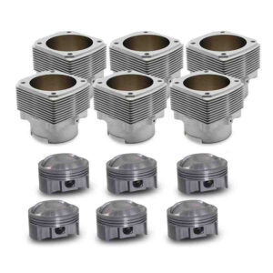 mahle motorsport ps104 001n piston/cylinder kit set – porsche 964 / 993 3.6l to 3.9l (1989 1998)
