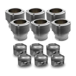 mahle motorsport ps90 003n piston/cylinder kit set – porsche 911 2.7l (1973 1974 1975 1976 1977), carb/mfi