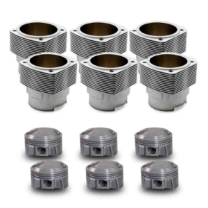 mahle motorsport ps98 010 piston/cylinder kit set – porsche 911 carrera 3.2l to 3.4l (1984 1985 1986 1987 1988 1989), motronic